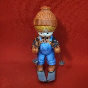 Vintage Enesco Kate Skiing Figurine